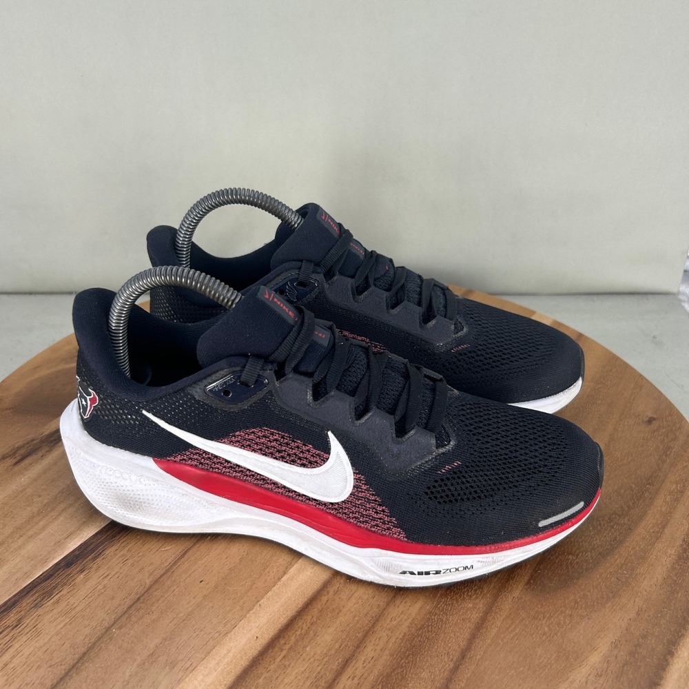Nike Air Zoom Pegasus 41 Houston Texans Mens 6.5 Womens 8 Running Shoes Black